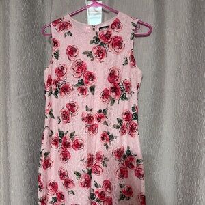 Karl Lagerfeld Women’s Mini Dress with Pink Rose Pattern